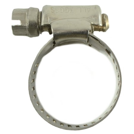 MIDWEST FASTENER #8 18-8 Stainless Steel Flat Hose Clamps 3PK 36642